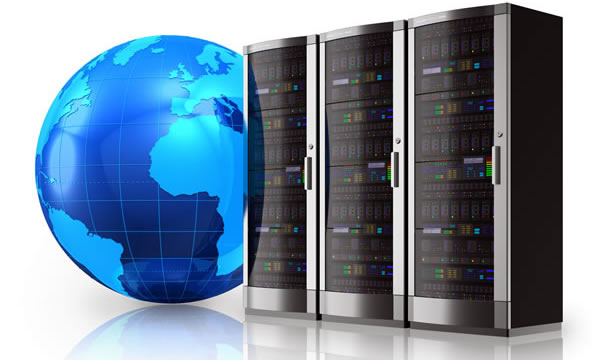 Globe & Server Image representing global availability